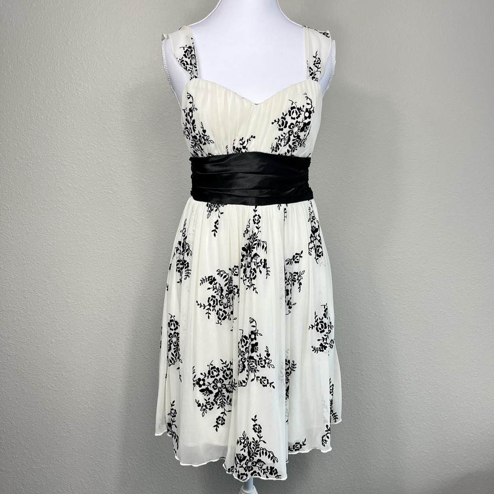 VTG Trixxi Y2K Babydoll Fairygoth Mini Dress Size Small Whimsigoth Coquette Prom